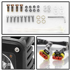 Spyder Ram 1500 13-18 w/Bracket And Switch LED Fog Lights No Bulbs Needed Clear