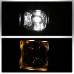 Spyder Ram 1500 13-18 w/Bracket And Switch LED Fog Lights No Bulbs Needed Clear