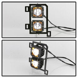 Spyder Ram 1500 13-18 w/Bracket And Switch LED Fog Lights No Bulbs Needed Clear