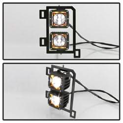 Spyder Ram 1500 13-18 w/Bracket And Switch LED Fog Lights No Bulbs Needed Clear
