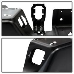 xTune Dodge Ram 1500/1500 09-10 Black OEM Style Steel Rear Bumper w/Dual Exhaust Models Only Does Not Fit w/Parking Sensors Hole
