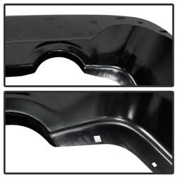 xTune Dodge Ram 1500/1500 09-10 Black OEM Style Steel Rear Bumper w/Dual Exhaust Models Only Does Not Fit w/Parking Sensors Hole
