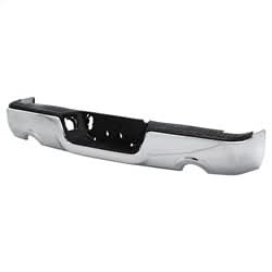 xTune Dodge Ram 1500/1500 09-10 Chrome OEM Style Steel Rear Bumper w/Dual Exhaust Does Not Fit w/Parking Sensors Hole