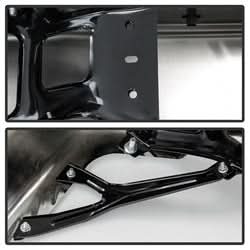 xTune Dodge Ram 1500/1500 09-10 Chrome OEM Style Steel Rear Bumper w/Dual Exhaust Does Not Fit w/Parking Sensors Hole