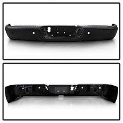 xTune Dodge Ram 1500/Ram 2500/Ram 3500/1500/2500/3500 09-10 Black OEM Style Steel Rear Bumper w/Parking Sensors Hole Does Not Fit w/Dual Exhaust