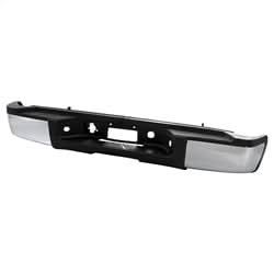 xTune Chevrolet Silverado 2500 HD/Silverado 3500 HD/Sierra 2500 HD/Sierra 3500 HD 07-10 Chrome OEM Style Steel Rear Bumper w/Dual Exhaust Does Not Fit w/Park Assist Sensor Hole And Dual Rear Wheels