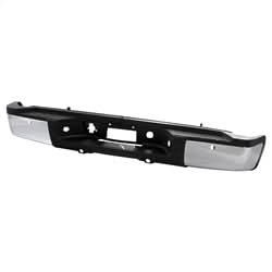 xTune Chevrolet Silverado 2500 HD/Silverado 3500 HD/Sierra 2500 HD/Sierra 3500 HD 07-10 Chrome OEM Style Steel Rear Bumper w/Parking Sensors Hole Does Not Fit w/Dual Rear Wheel