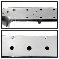 xTune Dodge Ram 1500/Ram 2500/Ram 3500 94-01 Chrome OEM Style Steel Rear Bumper Incl. Brackets Hardware And Step Pads