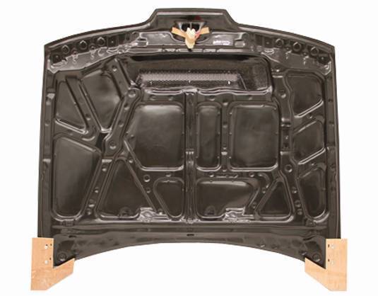 1990-1993 Acura Integra 2 doors 4 doors INVADER Style Carbon Fiber Black Hood