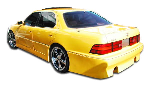 1990-1994 Lexus LS400 V-Line Style Side Skirts Rocker Panels - FRP