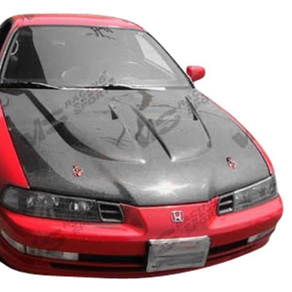 1992-1996 Honda Prelude 2 doors XTREME GT Style Carbon Fiber Black Hood