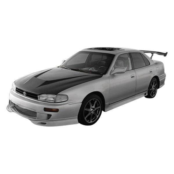 1992-1996 Toyota Camry 4 doors INVADER Style Carbon Fiber Black Hood