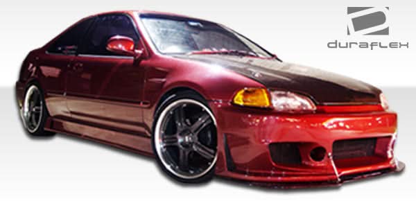1992-1995 Honda Civic B-2 Style Side Skirts Rocker Panels - FRP