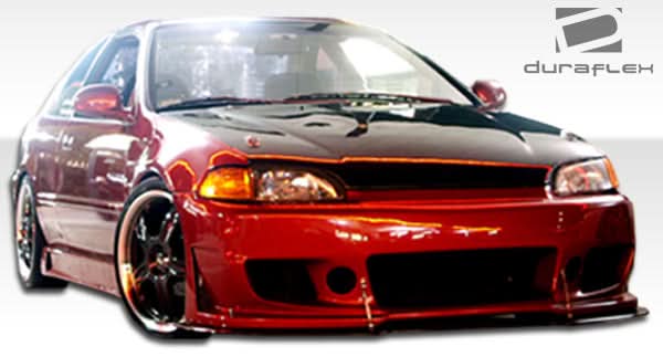 1992-1995 Honda Civic B-2 Style Side Skirts Rocker Panels - FRP