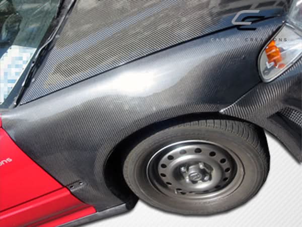 1992-1995 Honda Civic OEM Look Fenders - 2 Piece Carbon Fiber