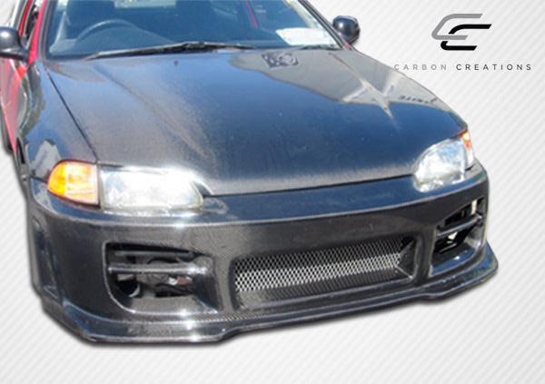 1992-1995 Honda Civic Dritech OEM Look Hood - Carbon Fiber