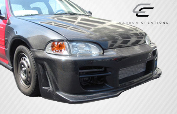 1992-1995 Honda Civic Dritech OEM Look Hood - Carbon Fiber