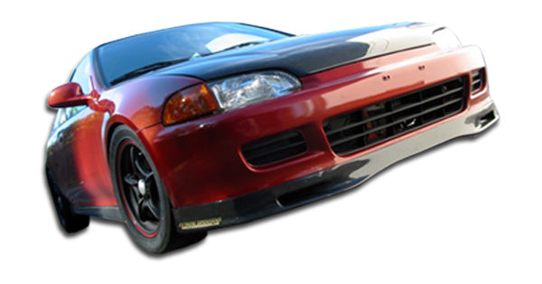1992-1995 Honda Civic Spoon Style Front Lip Under Spoiler - Carbon Fiber