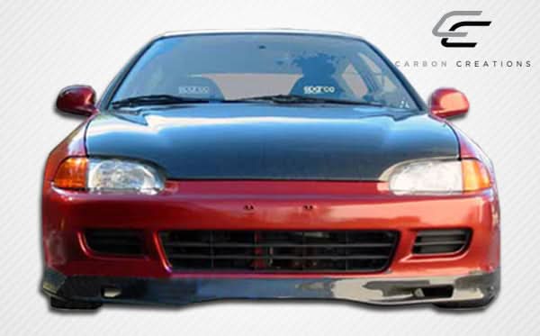 1992-1995 Honda Civic Spoon Style Front Lip Under Spoiler - Carbon Fiber