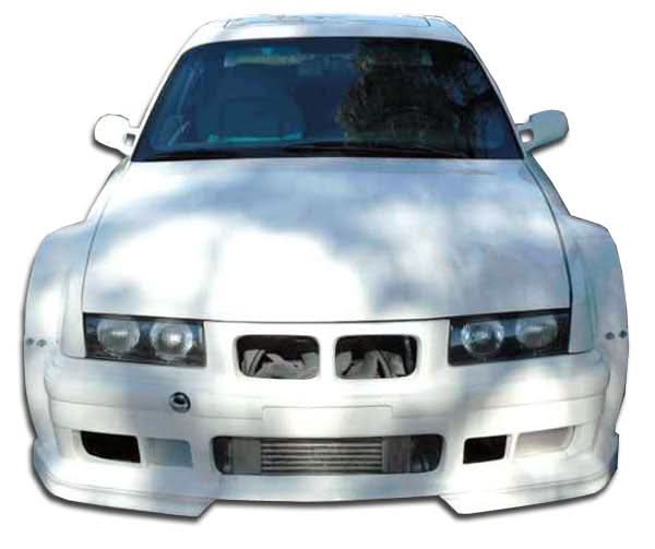 1992-1998 BMW E36 M3 GT500 Style Wide Body Front Bumper Cover - FRP