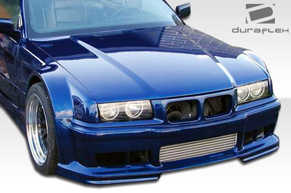 1992-1998 BMW E36 GT500 Style Wide Body Kit 8 Piece - FRP