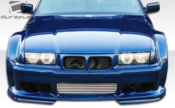 1992-1998 BMW E36 GT500 Style Wide Body Kit 8 Piece - FRP