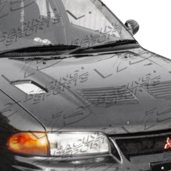 1993-1996 Mitsubishi Mirage 4 doors EVO 3 Style Carbon Fiber Black Hood