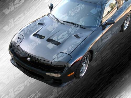 1993-1996 Mazda RX7 2 doors KS Style Carbon Fiber Black Hood