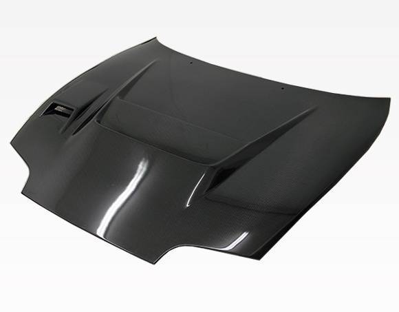 1993-1998 Toyota Supra 2 doors V Line Style Carbon Fiber Black Hood