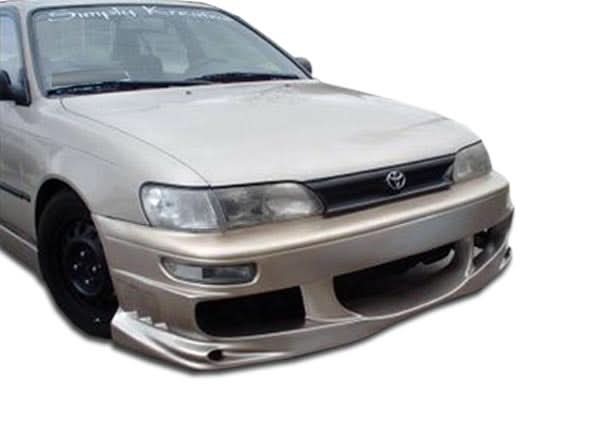1993-1997 Toyota Corolla Bomber Style Front Bumper Cover - FRP