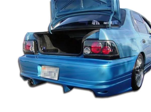 1993-1997 Toyota Corolla Bomber Style Rear Bumper Cover - FRP