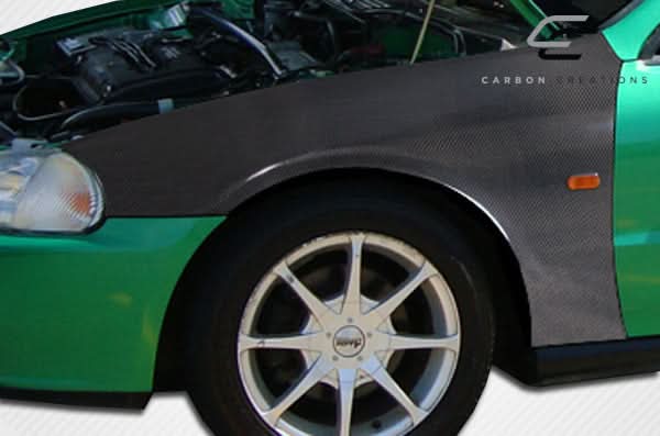 1993-1997 Honda Del Sol OEM Look Fenders - Carbon Fiber
