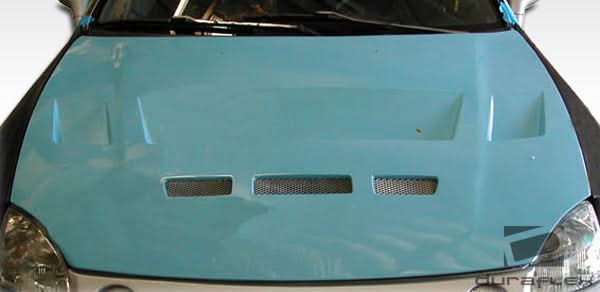 1993-1997 Honda Del Sol Predator Style Hood - 1 Piece - FRP
