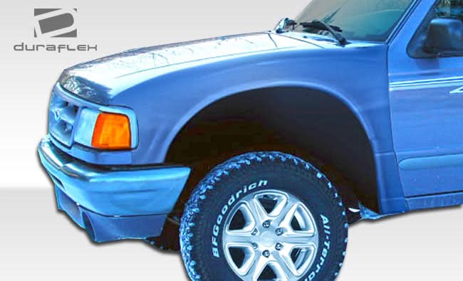 1993-1997 Ford Ranger Off Road Bulge Style Front Fenders - FRP