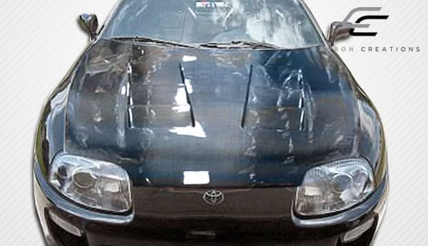 1993-1998 Toyota Supra TS-1 Style Hood - Carbon Fiber