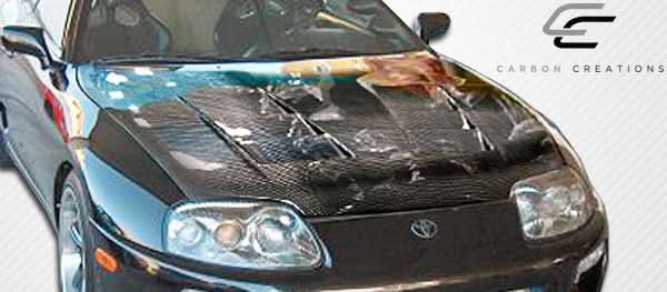 1993-1998 Toyota Supra TS-1 Style Hood - Carbon Fiber