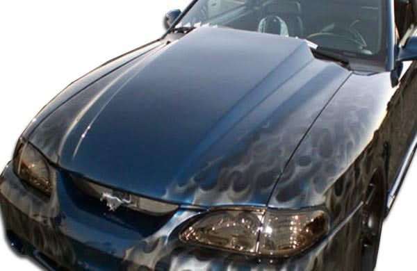 1994-1998 Ford Mustang 3 Inch Cowl Hood - FRP