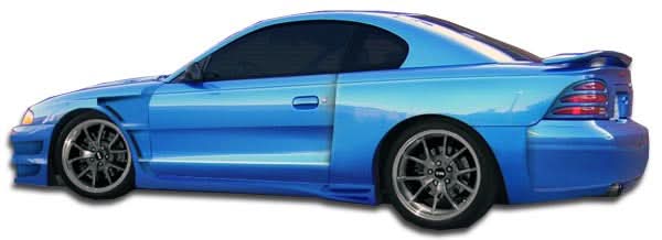 1994-1998 Ford Mustang GT500 Style Wide Body Door Caps - 2 Piece FRP