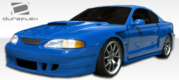 1994-1998 Ford Mustang GT500 Style Wide Body Door Caps - 2 Piece FRP