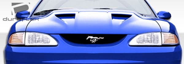 1994-1998 Ford Mustang Mach 1 Style Hood - 1 Piece - FRP
