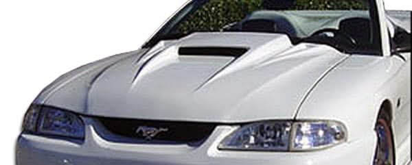 1994-1998 Ford Mustang Spyder Style 3 Hood - 1 Piece - FRP