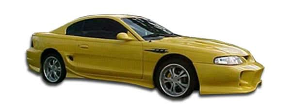 1994-1998 Ford Mustang Vader Style Side Skirts - 2 Piece - FRP