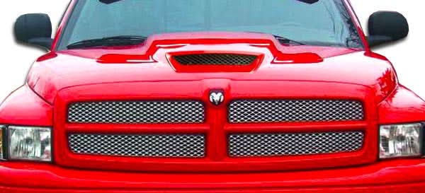 1994-2001 Dodge Ram SRT Look Hood - 1 Piece - FRP