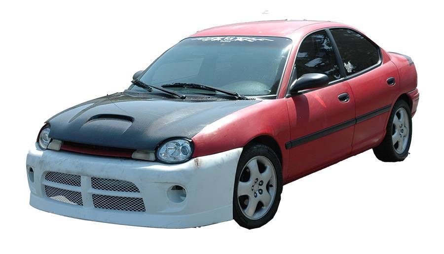 1995-1999 Dodge Neon 4 doors 2 doors SRT Style Carbon Fiber Black Hood