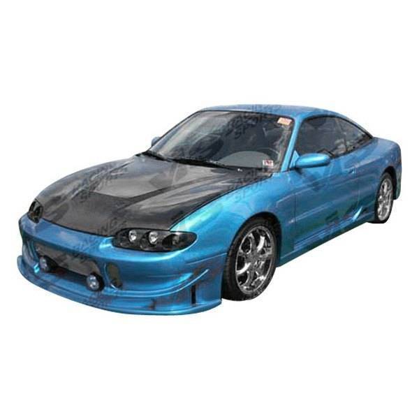 1995-1999 Mitsubishi Eclipse 2 doors INVADER Style Carbon Fiber Black Hood