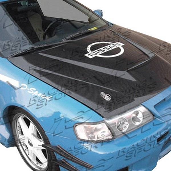 1995-1999 Nissan 200SX 2 doors INVADER Style Carbon Fiber Black Hood