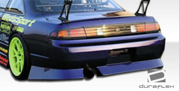 1995-1998 Nissan 240SX Type U Style Rear Bumper Cover - FRP