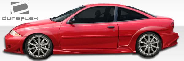 1995-1999 Chevrolet Cavalier 2DR Millenium Style Wide Body Front Fender Flares - 2 Piece - FRP