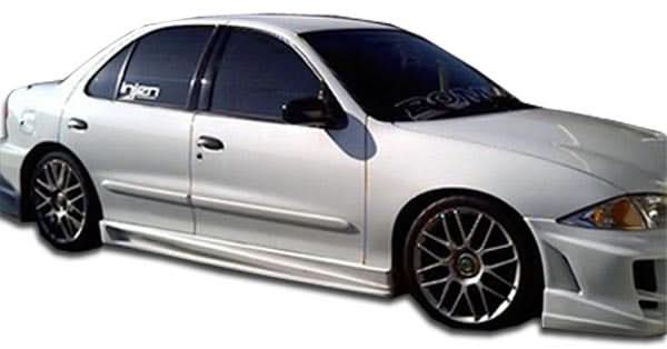 1995-2005 Chevrolet Cavalier Bomber Style Side Skirts - 2 Piece - FRP