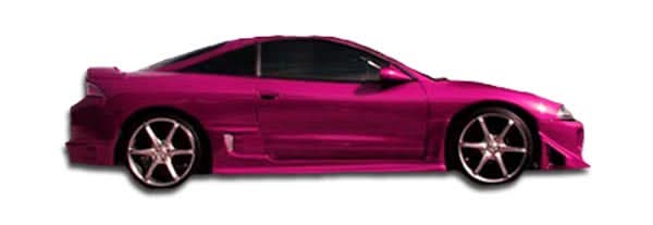 1995-1999 Mitsubishi Eclipse Blits Style Side Skirts - 2 Piece - FRP